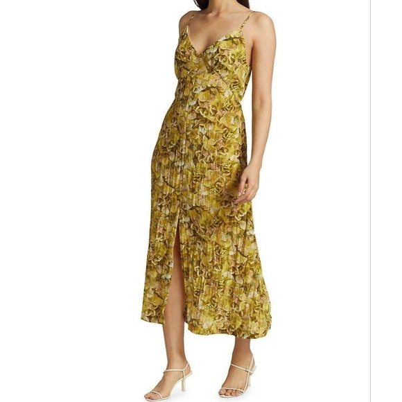 Baum Und Pferdgarten Midi Slip Dress Yellow Floral - Picture 16 of 17